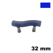 Immagine di Maniglia U9049 interasse 32 mm metacrilato blu opalino 