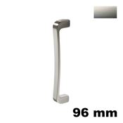 Immagine di Maniglia U9062 D interasse 96 mm metallo pressofuso finitura nichel satinato 