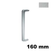 Immagine di Maniglia U9087 A interasse 160 mm metallo pressofuso finitura cromo satinato 