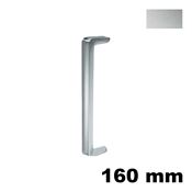 Immagine di Maniglia U9087 A interasse 160 mm metallo pressofuso finitura argento 