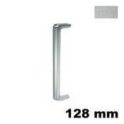 Immagine di Maniglia U9087 B interasse 128 mm metallo pressofuso finitura cromo satinato 