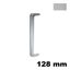 Immagine di Maniglia U9087 B interasse 128 mm metallo pressofuso finitura cromo satinato 