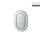 Immagine di Maniglia U9116 da incassare 45x31 mm metallo pressofuso finitura cromo lucido 