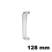 Immagine di Maniglia U9117 interasse 128 mm polipropilene colore trasparente 