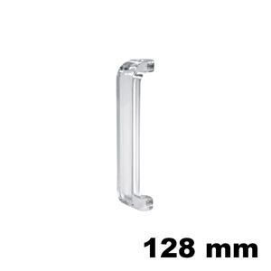 Immagine di Maniglia U9117 interasse 128 mm polipropilene colore trasparente 
