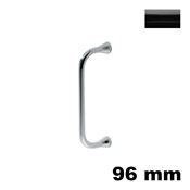 Immagine di Maniglia U930 A interasse 96 mm metallo pressofuso finitura nero lucido 