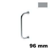 Immagine di Maniglia U930 A interasse 96 mm metallo pressofuso finitura grigio 