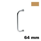 Immagine di Maniglia U930 B interasse 64 mm metallo pressofuso finitura sabbia 