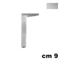 Immagine di Piedino U650 E0 altezza 9 cm in alluminio 