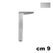 Immagine di Piedino U650 E0 altezza 9 cm in alluminio 