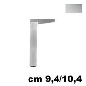 Immagine di Piedino U650 E1 altezza 9,4/10,4 cm in alluminio 
