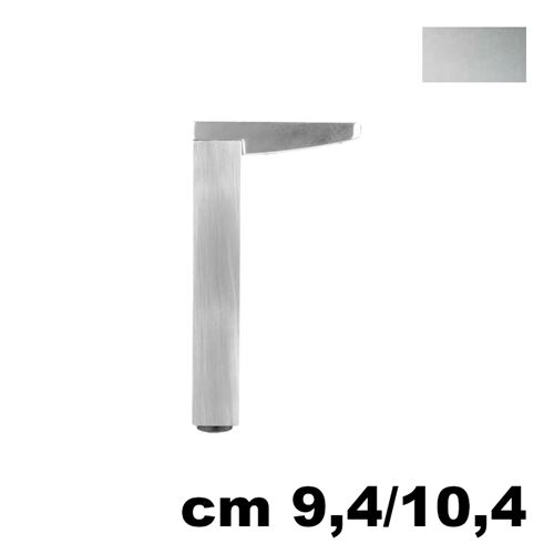 Immagine di Piedino U650 E1 altezza 9,4/10,4 cm in alluminio 