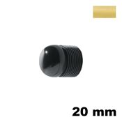 Immagine di Pomolo U869 B diametro 20 mm metallo pressofuso finitura oro lucido 