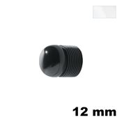 Immagine di Pomolo U869 C diametro 12 mm metallo pressofuso finitura bianco 
