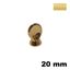 Immagine di Pomolo U979 diametro 20 mm metallo pressofuso fnitura oro 