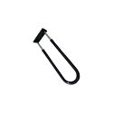 Immagine di Portasalviette ad arco estraibile ingombro 28 cm colore nero 