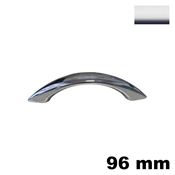 Immagine di maniglie 339 b mm.  96 metallo cromo lucido h mm. 30                                                                                           