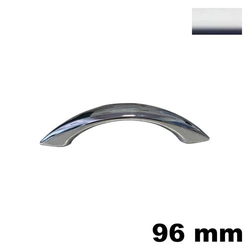 Immagine di maniglie 339 b mm.  96 metallo cromo lucido h mm. 30                                                                                           
