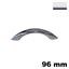Immagine di maniglie 339 b mm.  96 metallo cromo lucido h mm. 30                                                                                           