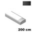 Immagine di profili strip led basilea cm. 200 nero op. esterno alluminio                                                                                           