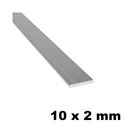 Immagine di profili strip led ginevra piattina 10x2 x vetro mm. 6 - mt. 6                                                                                           