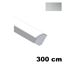 Immagine di profili strip led mini canton cm. 300 argento esterno inclinato alluminio                                                                                           