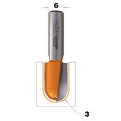 Immagine di Fresa a raggio convesso 3 mm attacco diametro 6 mm 