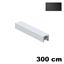 Immagine di profili strip led slim cm. 300 an. nero esterno                                                                                           