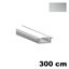 Immagine di profili strip led ticino cm. 300 argento incasso mm. 17.4 x 5.6 allum                                                                                           