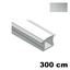 Immagine di profili strip led zurigo cm. 300 argento incasso mm. 17.4 x 13 allum.                                                                                           