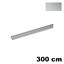 Immagine di profili strip led mek 1-2 cm. 300 argento piano s/schermo diffusore                                                                                           