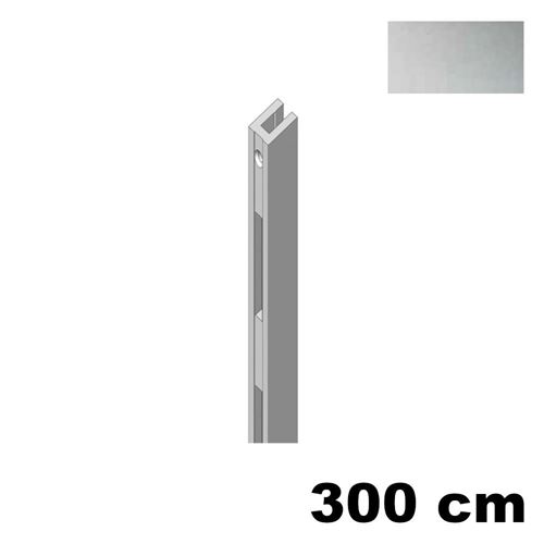 Immagine di cremagliere k00 da avvitare mm. 300 argento montaggio esterno o incasso                                                                                           