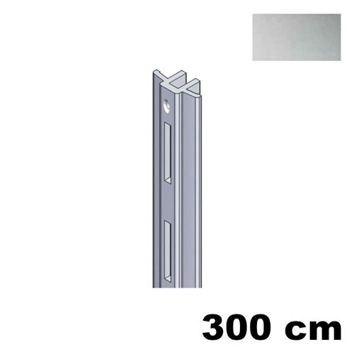 Immagine di cremagliere k00 semincasso cm. 300 argento da avvitare c/fori                                                                                           