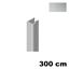 Immagine di coperture cremagliere k08 cm. 300 argento  a scatto                                                                                           