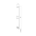 Immagine di zoccoli alluminio liscio light cm. 12 argento aste 4 mt. c/guarniz.                                                                                           