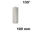 Immagine di angoli zoccoli light 135° cm. 12 argento                                                                                            