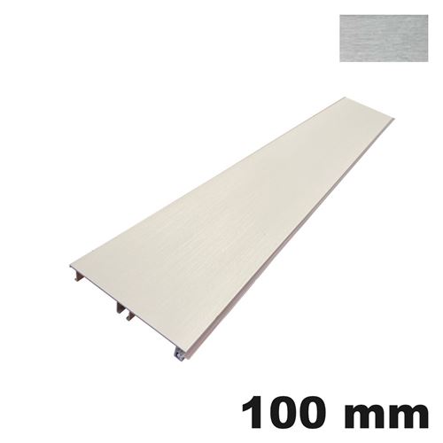 Immagine di zoccoli alluminio liscio cm. 10 brill. aste 4.10 mt c/guar.                                                                                           