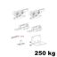 Immagine di Kit Eclettica per porte scorrevoli portata 250 kg 