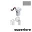 Immagine di cremagliere ke doppia connett piatto alto grig connettore c/cavo 2 mt. mpk                                                                                           