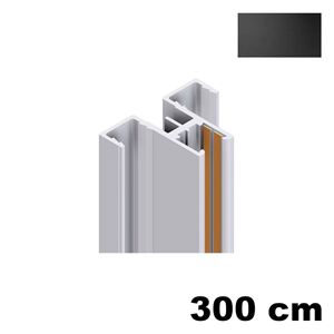 Immagine di cremagliere kep doppia centr. cm. 300 nero elettrificata plug-in                                                                                           