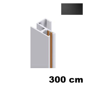 Immagine di cremagliere kep singola later. cm. 300 sx nero elettrificata plug-in                                                                                           