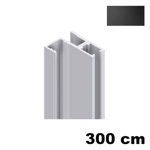 Immagine di cremagliere kep singola later. cm. 300 dx nero                                                                                            