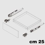 Immagine di Guide D-Motion cm 25 ammortizzate con attacchi regolabili 3D 