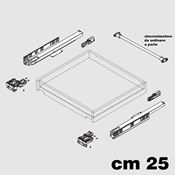 Immagine di Guide D-Motion cm 25 push to open con attacchi regolabili 3D 