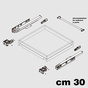 Immagine di Guide D-Motion cm 30 push to open con attacchi regolabili 3D 