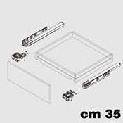 Immagine di Guide D-Motion cm 35 ammortizzate con attacchi regolabili 3D 