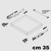 Immagine di Guide D-Motion cm 35 push to open con attacchi regolabili 3D 