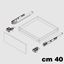 Immagine di Guide D-Motion cm 40 push to open con attacchi regolabili 3D 
