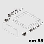 Immagine di Guide D-Motion cm 55 ammortizzate con attacchi regolabili 3D 
