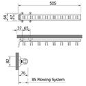 Immagine di portacinture self estraibile cm. 50 trasp-luc  8 posti                                                                                           